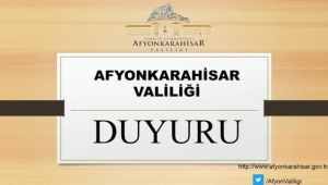 Afyonkarahisar Valiliği açıklama yaptı !!
