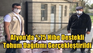 Afyon'da Yüzde 75 Hibe Destekli Tohum Dağıtımı Gerçekleştirildi