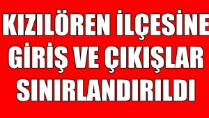 Afyon Kızılören İlçesinde giriş ve çıkışlara sınırlama geldi