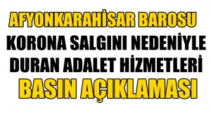 Afyonkarahisar Barosu Basın Açıklaması!
