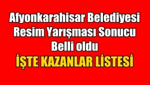 Afyonkarahisar Belediyesi Resim Yarışması Sonucu Belli oldu 