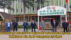 Başkan Muammer Işıklı, halka açık dezenfeksiyon kabini kurdurdu