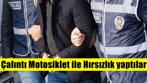Konya'dan çaldıkları Motosiklet ile Afyon'da Hırsızlık yaptılar!