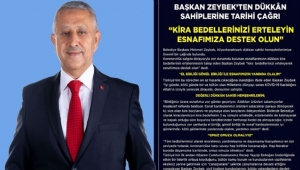 Mehmet Zeybek, Kira Bedellerinizi Erteleyin Esnafımıza Destek Olun