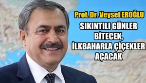 Prof. Dr. Veysel EROĞLU, sıkıntılı günler bitecek !