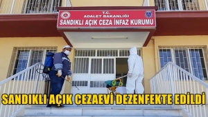 Sandıklı Cezaevi salgına karşı dezenfekte edildi!