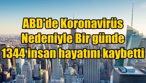 Son Dakika, ABD'de Koronavirüs Nedeniyle Bir günde 1344 kişi öldü