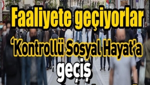 Kontrollü sosyal hayata geçiş bugün başlıyor !