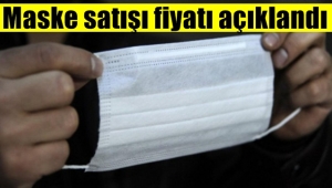 Maske Satış Fiyatı belirlendi!