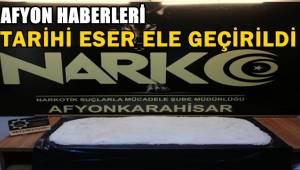 Afyon Haberleri - Tarihi Eser kaçakçısı yakayı ele verdi !