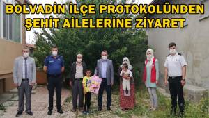 Bolvadin İlçe Protokolünden Şehit ailelerine ziyaret
