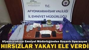 Afyon'da Hırsızlık yapanlar yakayı ele verdi !!