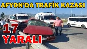 Afyonkarahisar'da Trafik Kazası ! 17 Yaralı !!