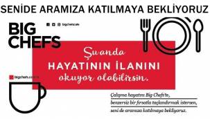 Big Chefs Cafe & Brasserie Afyon'da açılacak şubesine elemanlar arıyor !!