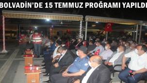 Bolvadin’de 15 Temmuz proğramı yapıldı