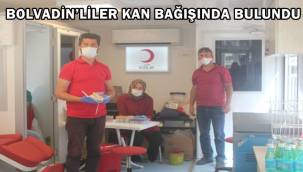 Bolvadin'liler kan bağışında bulundu