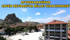 Millet Kıraathanesi projesi Afyon Zafer Meydanı’nda hayat bulacak