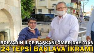 Ömer Dayı'dan 24 Tepsi Baklava İkramı