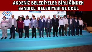 Sandıklı Belediyesi Ödülünü aldı !!