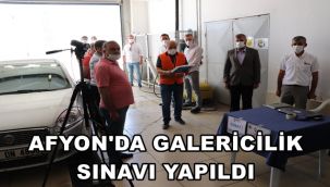 Afyon'da galericilik sınavı yapıldı 