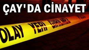 Çay'da birlikte yaşadığı kadınla tartışan kişiyi öldürdü ! 