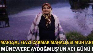Muhtar Münevvere Aydoğmuş'un Acı Günü ! 