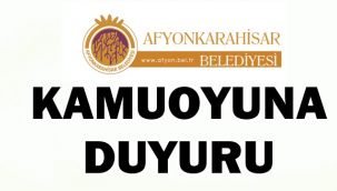 Afyon Belediyesi uyardı, Uyanık ve duyarlı olun! 