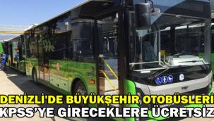 Denizli Büyükşehir Otobüsleri Kpss’ye Gireceklere Ücretsiz