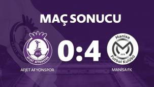 Afjet Afyonspor, Manisaspor’a 4-0 mağlup oldu!