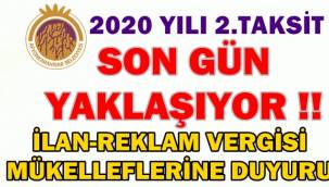 Afyonkarahisar Belediyesi duyurdu ! İlan Reklam Vergisini ödediniz mi? 