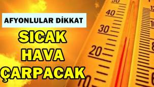 Afyonlular dikkat! Sıcaklık çarpacak