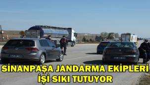 Sinanpaşa Jandarma ekipleri işi sıkı tutuyor 