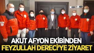 Akut Afyon ekibinden Feyzullah Dereci'ye ziyaret! 