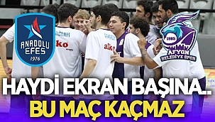 Anadolu Efes - Afyon Belediye Basketbol maçı şifresiz yayınlanacak! 