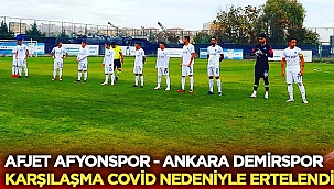 Koronavirüs nedeniyle Afjet Afyonspor maçı ertelendi