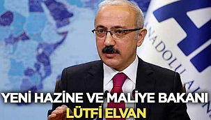 Yeni Hazine ve Maliye Bakanı Lütfi Elvan oldu! 
