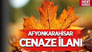Afyon Cenaze İlanı ( 23/12/2020)