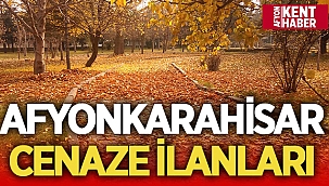 Afyon Cenaze İlanları ( 25/12/2020 ) 