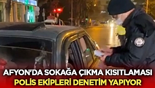 Afyon'da Polis ekipleri denetimlerine devam ediyor! 