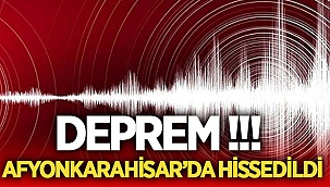 Afyon Deprem haberi! Son dakika Afyon ve Kütahya deprem ile sarsıldı