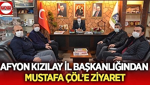 Afyon Kızılay'dan Mustafa Çöl'e ziyaret