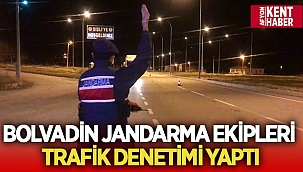 Bolvadin İlçe Jandarma ekipleri yol denetimi yaptı