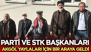 Parti ve STK başkanları Akgöl yaylaları için bir araya geldi