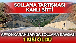 Afyon'da hatalı sollama tartışması kanlı bitti