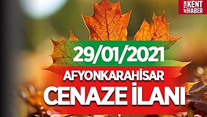 Afyonkarahisar Cenaze İlanı ( 29/01/2021) 
