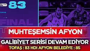 HDI Sigorta Afyon Belediye Tofaş'ı 83 - 85 mağlup etti! 