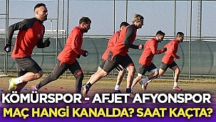 Kömürspor - Afjet Afyonspor maçı hangi kanalda? Saat kaçta?