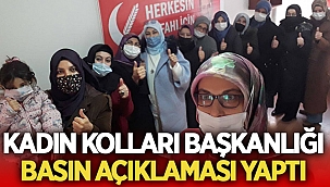 Yeniden Refah Partisi Kadın Kollarından basın açıklaması! 