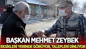 Zeybek, Cuma namazı sonrası incelemelerde bulundu