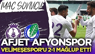 Afjet Afyonspor : 2 Ergene Velimeşe Spor : 1